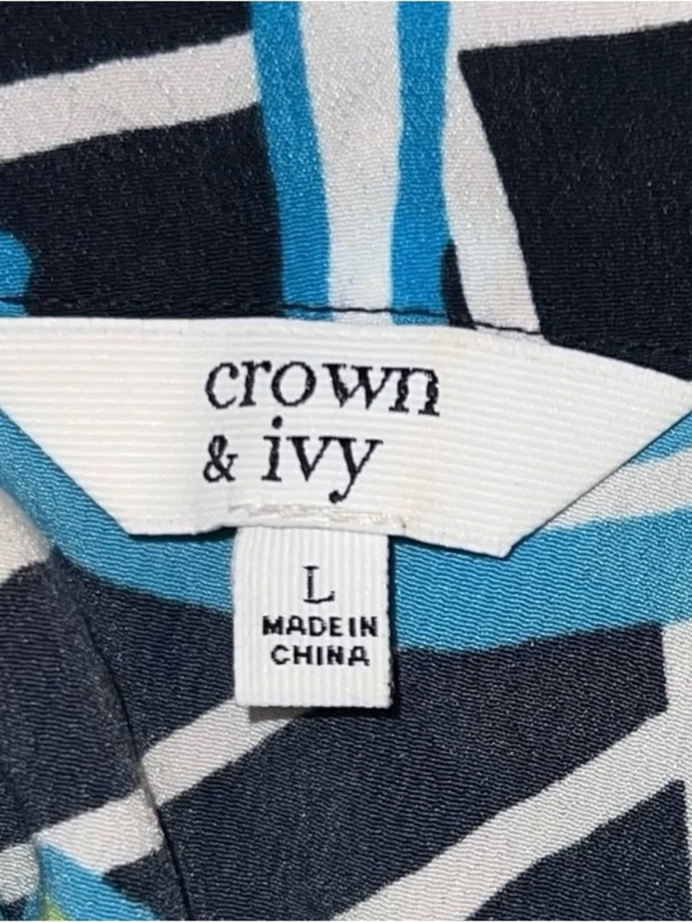 Crown & Ivy Floral Halter Tie Neck Sleeveless Lightweight Shift Dress L - Picture 7 of 7